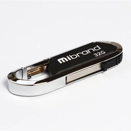 USB-флешка Mibrand 32GB Aligator USB 2.0 Black (MI2.0/AL32U7B): Объем памяти 32 GB