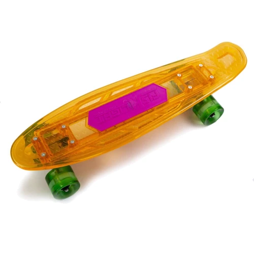 Penny Fish Skateboard Original Orange Музыкальная и светящаяся дека