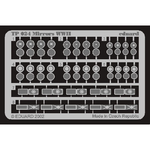 Фототравление Eduard 1/35 зеркала заднего вида периода ВОВ EDU-TP024