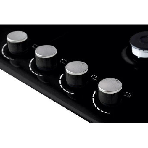 Варочная поверхность газовая Borgio 6721-17 (Black Enamelled): Расположение панели спереди