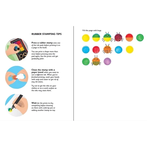 Rubber Stamp Activities / Книга зі штампами Звірі: Кількість сторінок 64