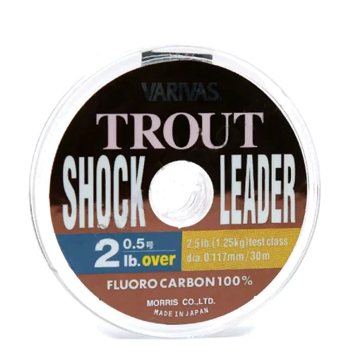 Флюорокарбон Varivas Trout Shock Leader Fluoro 30m #0.5 2lbs NEW 0.117mm