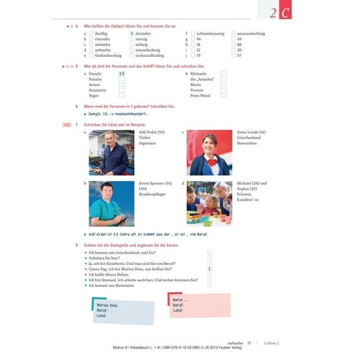 Motive A1, Lektion 1–8: Arbeitsbuch mit Audio-CD: Жанр Учебники и пособия