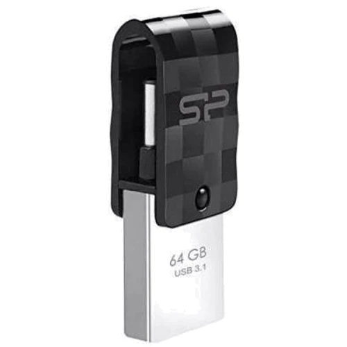 USB-флешка Silicon Power 64GB Mobile C31 USB 3.1/Type-C Black (SP064GBUC3C31V1K)