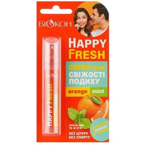 Біокон Happy Fresh Orange mint Cпрей для свежести дыхания 10 ml