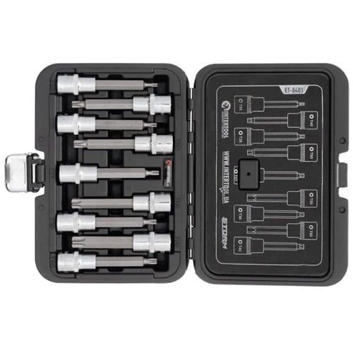 Набор бит TORX Intertool (ET-8401): Упаковка пластиковый кейс