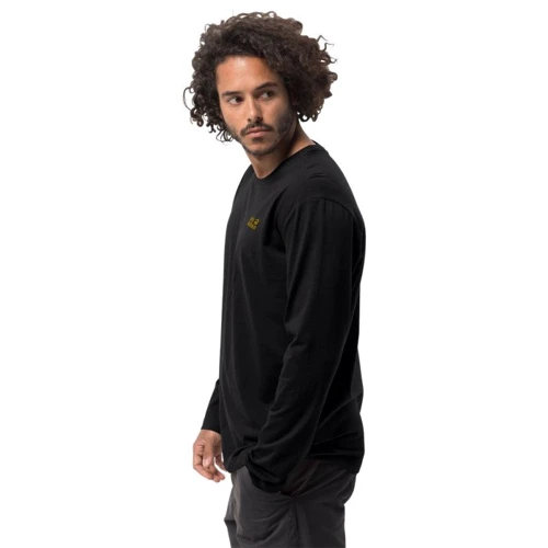 Жіночий лонгслів Jack Wolfskin Essential Longsleeve Men 1806041-6000 S чорний: Сезон Демисезон