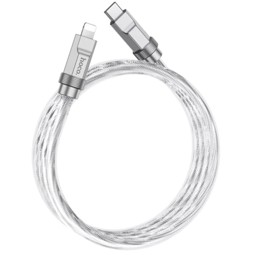 Кабель Hoco Cable USB-C to Lightning U113 Solid 20W 1m Silver: Тип USB-C - Lightning