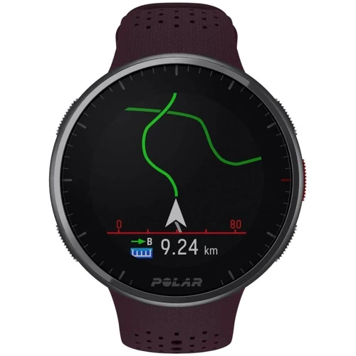 Смарт-часы Polar Pacer PRO Autumn Maroon S/L (900102182): Дисплей 1.2" (240x240)