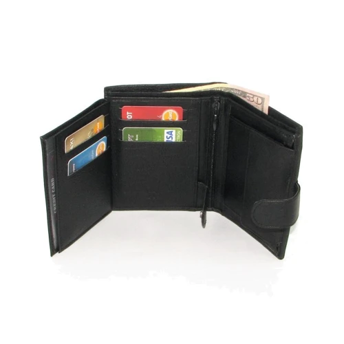Мужское портмоне DNK Leather черное (N4L-CCF BLACK): Тип Портмоне