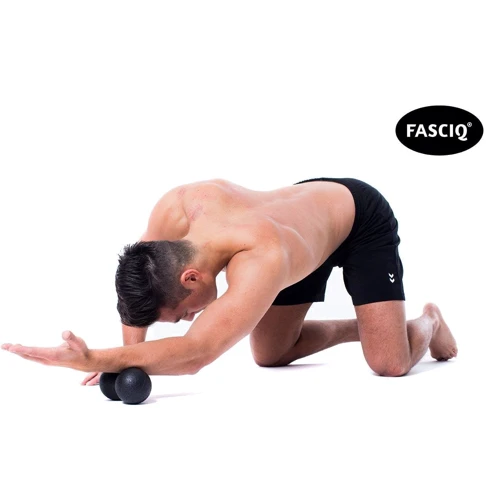 Мяч массажный FASCIQ Peanutball большой 12 см (8719172260366): Цвет черный