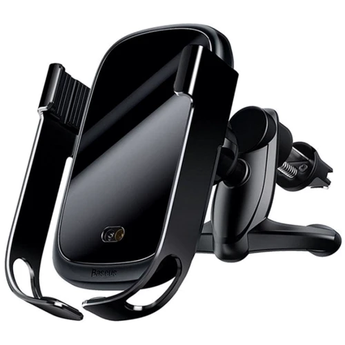 Держатель Baseus Car Holder Wireless Charger Air Vent Rock Solid Electric 10W Black (WXHW01-01)