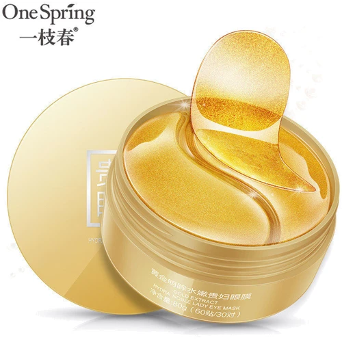 OneSpring Gold Extract Hydra Noble Lady Eye Mask Гідрогелеві патчі для очей із золотим комплексом 60 шт.: Призначення От темных кругов, Укрепление, Увлажнение, От отеков