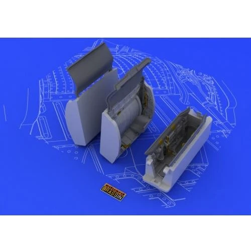 Смоляной набор Eduard 1/48 МиГ-21, ниши шасси (Eduard) EDU-648049