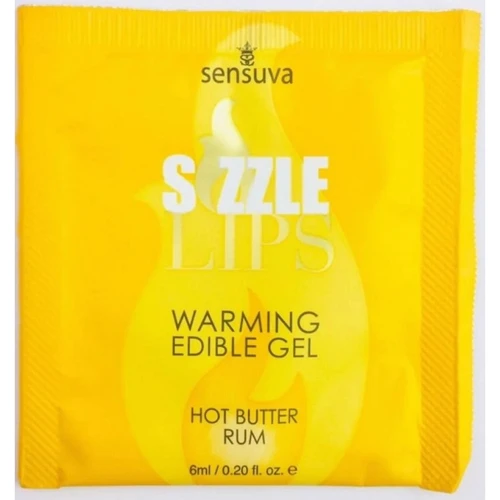 

Пробник массажного геля Sensuva - Sizzle Lips Butter Rum (6 мл)