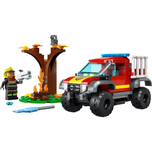 Конструктор LEGO Fire-Pickup Пожарно-спасательный внедорожник (60393): Рекомендуемый возраст 5+