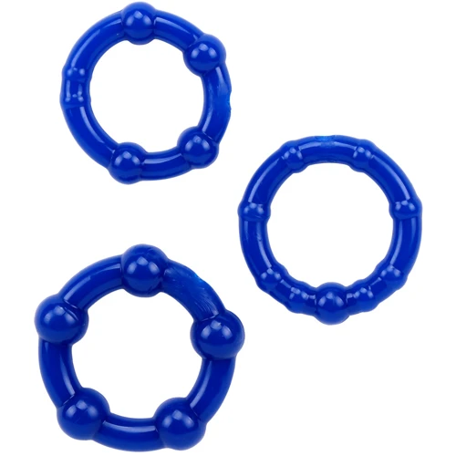 Набор эрекционных колец Chisa GK Power Beaded Cock Rings Blue: Производитель CHISA