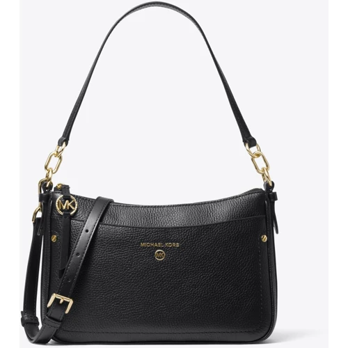 Женская сумка через плечо Michael Kors Jet Set Charm Md Tz Pochette Xbody черная (32S1GT9C8L001)