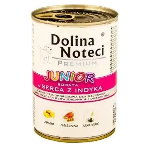 Влажный корм Dolina Noteci Premium для щенков с сердцем индейки 400 г DN 400 (555)