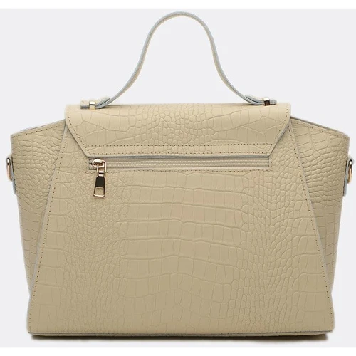 Жіноча сумка-сетчел Ricco Grande бежева (1l983rep-beige): Фактура Тиснення, матова