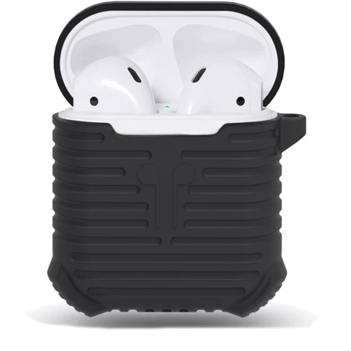 Чохол для навушників Becover Case Protective i-Smile with Belt Black IPH1371 (702350) for Apple AirPods фото 1