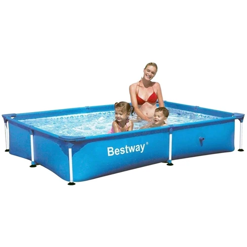 Басейн Bestway каркасний 56401 прямокутний 221-150-43 см фото 3