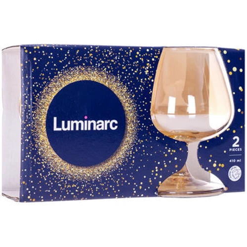 Келих Luminarc Селест Золотий Мед для коньяку 2X410 мл (P9308 / 1): Кількість в упаковці 2