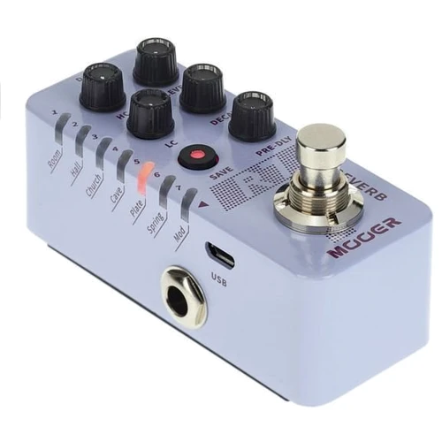 Педаль гитарных эффектов Педаль эффектов MOOER R7 Reverb: Тип эффекта Ревербератор