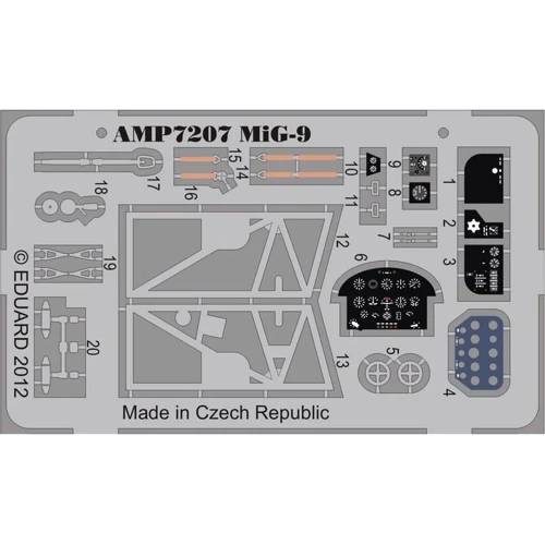 Фототравление AMP для Миг-9 (ART Model) AMP7207
