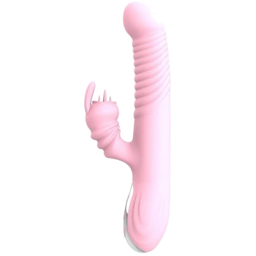 Вибратор с ротацией и толчками BOSS G Spot Thrusting Vibrator Elisa Pink