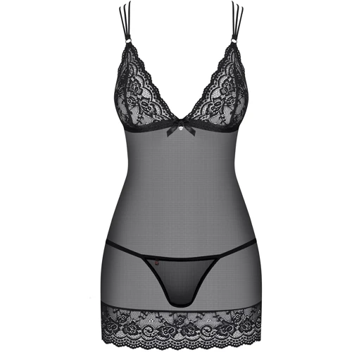 Комплект Obsessive 854-CHE-1 chemise, L/XL