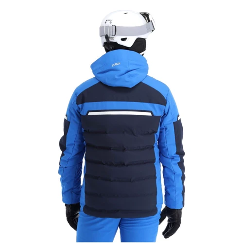 Гірськолижна куртка CMP Man Jacket Zip Hood (33W0887-N950) 54 синя з капюшоном: Склад Эластан, Полиэстер