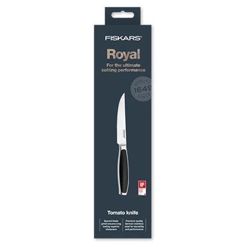 Ніж Fiskars Royal для стейків і томатів 11 см (1016462): Лезо нержавіюча сталь
