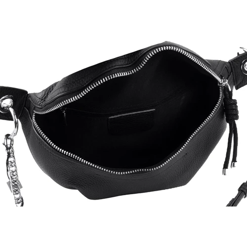 Жіноча поясна сумка Vito Torelli чорна (VT-9395-black): Тип ручки На ланцюжку, Без ручки, Поясний ремінь