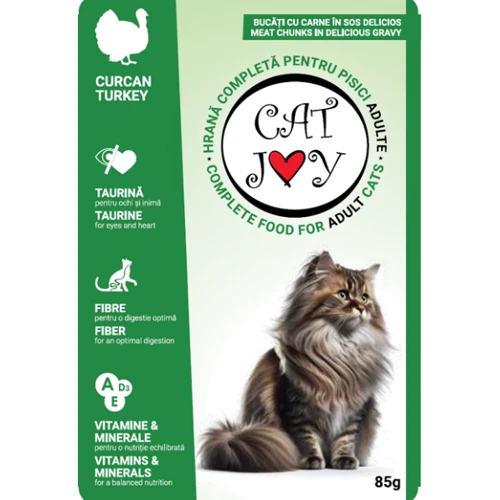 Влажный корм для котов Cat Joy с индейкой в соусе 24х85 г (5949060224122): Тип Влажный корм