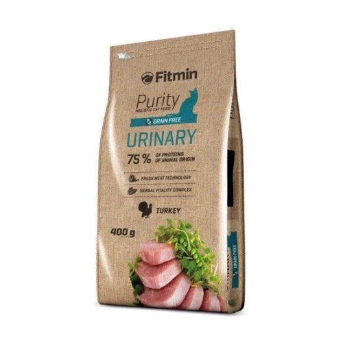 Корм для взрослых кошек Fitmin cat Purity Urinary с положительным эффектом на мочевую систему (Индейка) 400 г (ф3692)