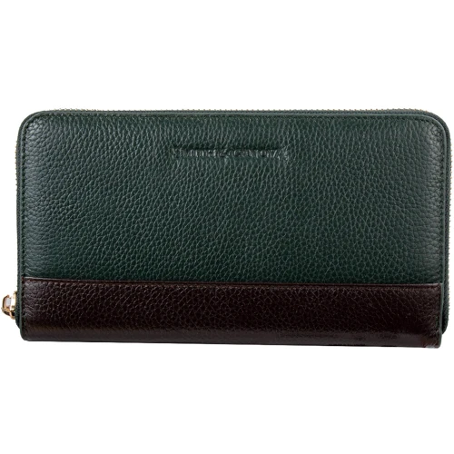 Женский кошелек Smith&Canova зеленый (FUL-26800-green-brn)