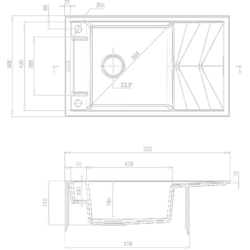 Кухонная мойка Deante Magnetic ZRM A113