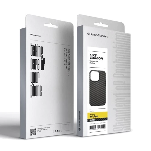 Чехол для iPhone ArmorStandart LikeCarbon MagCase Black for iPhone 14 Pro (ARM66365): Тип аксессуара чехол