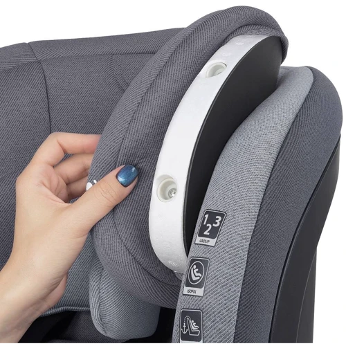 Автокресло El Camino ME 1080-B BRISTOL Royal Gray: Крепление Isofix есть