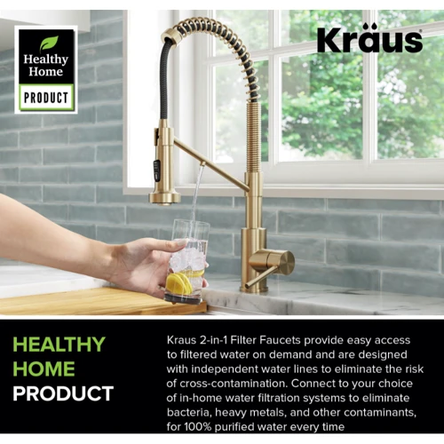 Змішувач для кухонного миття Kraus KFF-1610SFACB