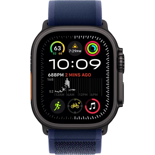 Apple Watch Ultra 2 2024 GPS + Cellular 49mm Black Titanium Case with Blue Trail Loop - M/L UA фото 8