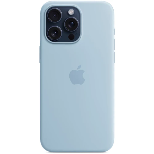 Чохол для iPhone Apple for iPhone 15 Pro Max Silicone Case with MagSafe Light Blue (MWNR3) : Колір голубой
