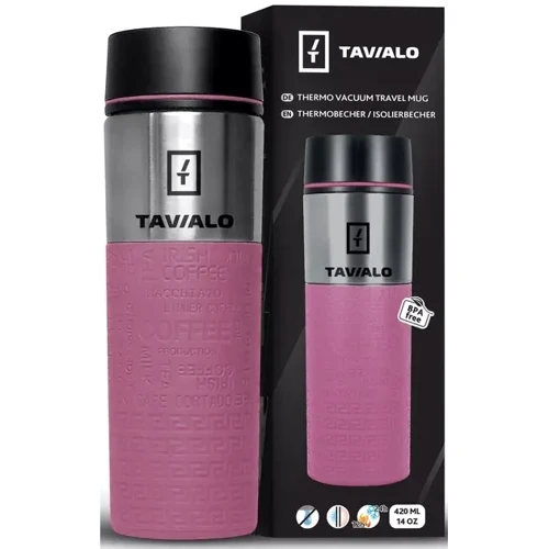 Термокружка Tavialo termo 420 мл розовая (190420111)