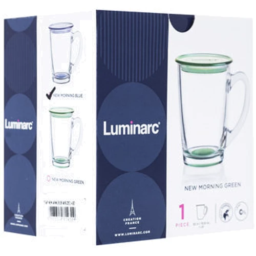 Чашка с крышкой Luminarc New Morning Blue 320 мл (Q0311): Материал закаленное стекло