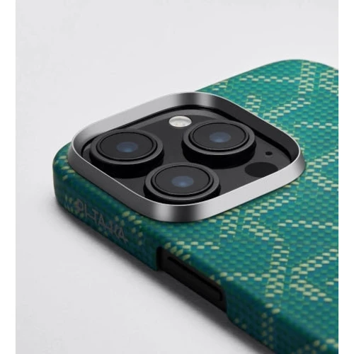 Чехол для iPhone Pitaka Monogram Tactile Woven Case Dark Green for iPhone 16 Pro фото 7