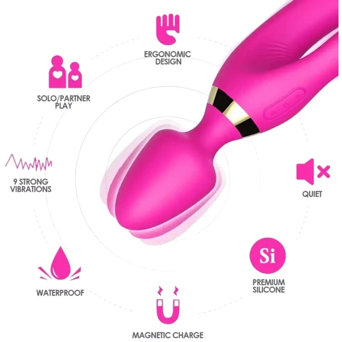 Вибромассажер BOSS of TOYS Boss Series - Magic Wand USB Pink 9 Function (BS5200027)