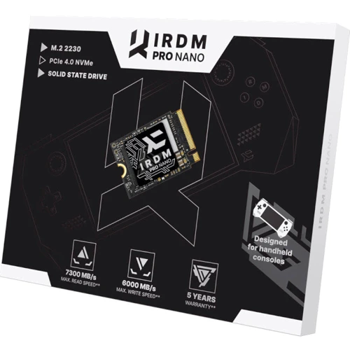 GOODRAM IRDM Pro Nano 512 GB (IRP-SSDPR-P44N-512-30): Форм-фактор M.2 (2230)