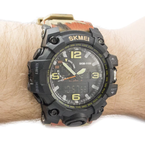 Наручний годинник Skmei 1155 Camouflage: Водонепроникність 5 ATM