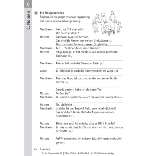 Deutsch üben Taschentrainer: Fit in Grammatik B1: Количество страниц 96